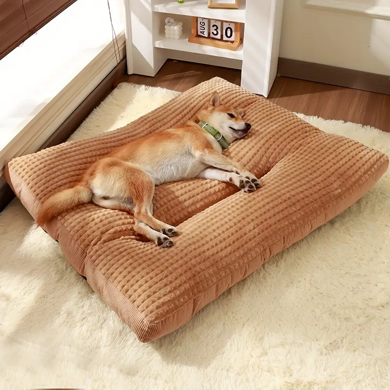 Luxury Waffle Knit Dog Bed